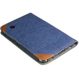 Чехол IT BAGGAGE для планшета Samsung Galaxy tab 7  P3100, P3110 иск. кожа Jeans черный, синий ITSSGT7208-4