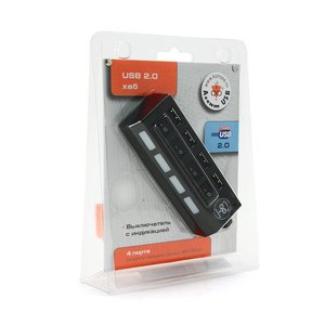 USB HUB Konoos UK-26 (4xUSB2.0, внешн.)