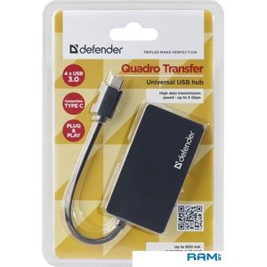 USB-хаб Defender Quadro Transfer