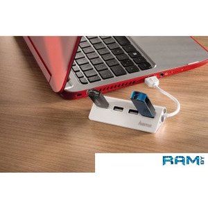 USB-хаб Hama 12178 (белый)