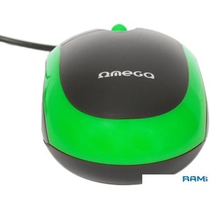 Мышь Omega OM-06 (черный/зеленый)