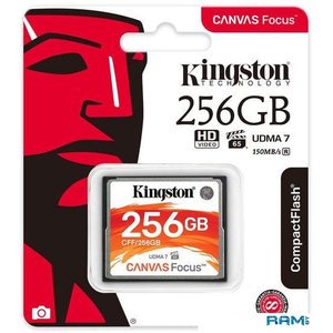 Карта памяти Kingston Canvas Focus CFF/256GB CompactFlash 256GB