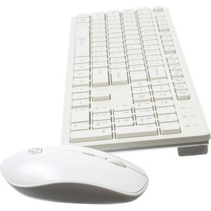 Клавиатура + мышь Oklick 240M (белый)