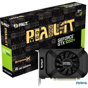Видеокарта Palit GeForce GTX 1050 Ti StormX 4GB GDDR5 NE5105T018G1-1076F