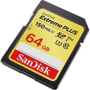 Карта памяти SanDisk Extreme PLUS SDSDXW6-064G-GNCIN SDXC 64GB