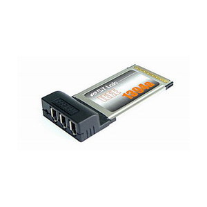 Контроллер ST-Lab C-121 PCMCIA/Cardbus IEEE 1394 3 port Adapter ,Retail