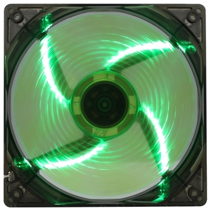 Кулер для корпуса GameMax WindForce 4x Green LED (120 мм) [GMX-WF12G]