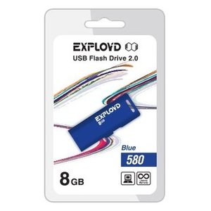 USB Flash Exployd 580 8GB (синий) [EX-8GB-580-Blue]