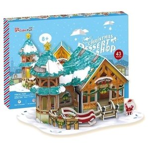 Пазл CubicFun P649h 3D Puzzle Рождественский домик (43 детали)