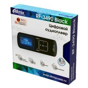 MP3 плеер Ritmix RF-3490 8GB (черный)