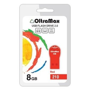 USB Flash Oltramax 210 8GB (красный) [OM-8GB-210-Red]