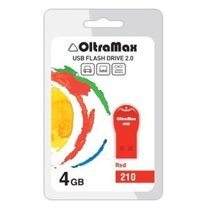 USB Flash Oltramax 210 4GB (красный) [OM-4GB-210-Red]