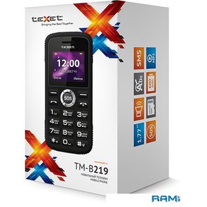 Мобильный телефон teXet TM-B219 цвет черный