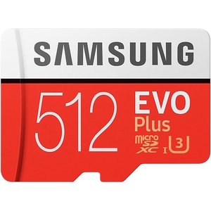 Карта памяти Samsung EVO Plus microSDXC 512GB + адаптер