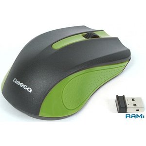 Мышь Omega OM-419 (черный/зеленый)