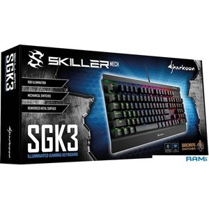 Клавиатура Sharkoon Skiller Mech SGK3 (Kailh Brown)