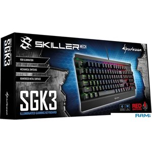 Клавиатура Sharkoon Skiller Mech SGK3 (Kailh Red)