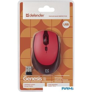 Мышь Defender Genesis MB-795 (красный)