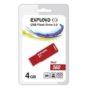 USB Flash Exployd 560 4GB (красный) [EX-4GB-560-Red]