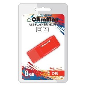 USB Flash Oltramax 240 8GB (красный) [OM-8GB-240-Red]