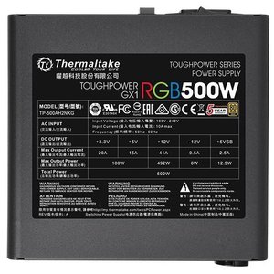 Блок питания Thermaltake Toughpower GX1 RGB 500W Gold TP-500AH2NKG