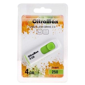 USB Flash Oltramax 250 4GB (зеленый) [OM-4GB-250-Green]