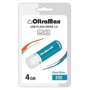 USB Flash Oltramax 230 4GB (бирюзовый) [OM-4GB-230-St Blue]