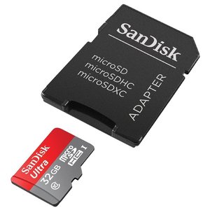 Карта памяти SanDisk Ultra SDSQUNS-032G-GN3MA microSDHC Memory Card 32Gb