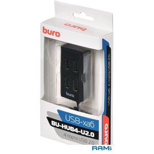 USB-хаб Buro BU-HUB4-U2.0