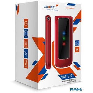 Мобильный телефон TeXet TM-317 (красный)