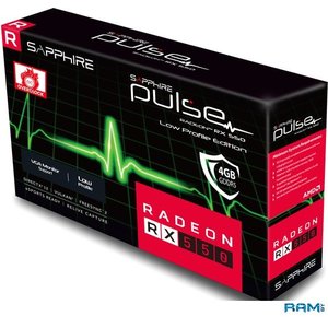 Видеокарта Sapphire Pulse Radeon RX 550 Low Profile 4GB GDDR5