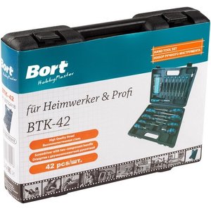 Универсальный набор инструментов Bort BTK-42 (42 предмета)