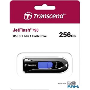 USB Flash Transcend JetFlash 790 256GB (черный)
