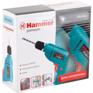 Безударная дрель Hammer DRL400C Premium