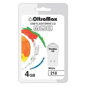 USB Flash Oltramax 210 4GB (белый) [OM-4GB-210-White]
