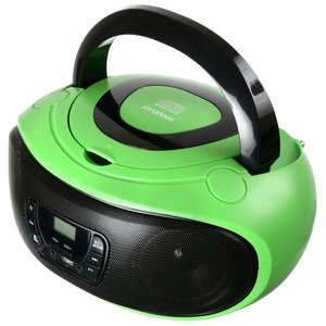 Аудиомагнитола Hyundai H-PCD260 зеленый, черный