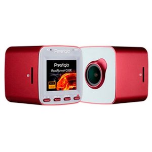 Автомобильный видеорегистратор Prestigio RoadRunner CUBE (красный/белый)