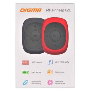 MP3 плеер Digma C2L 4Gb Red