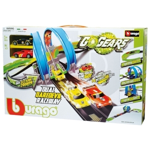 Игровой набор Bburago Гоночный трек двойной с петлями Гоу Гир (18-30262)