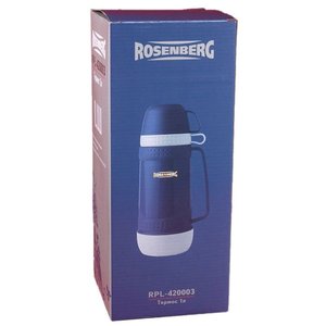 Термос Rosenberg RPL-420003 1л (синий)