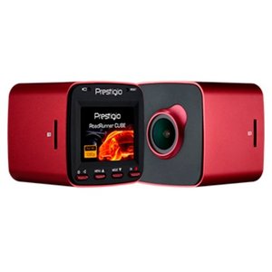 Автомобильный видеорегистратор Prestigio RoadRunner CUBE (красный)