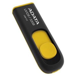 USB Flash A-Data DashDrive UV128 Black/Yellow 32GB (AUV128-32G-RBY)