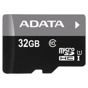 Карта памяти A-Data Premier microSDHC UHS-I Class 10 32GB (AUSDH32GUICL10-R)