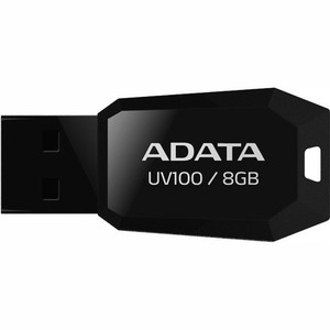 USB Flash A-Data DashDrive UV100 8Gb (AUV100-8G-RBK)