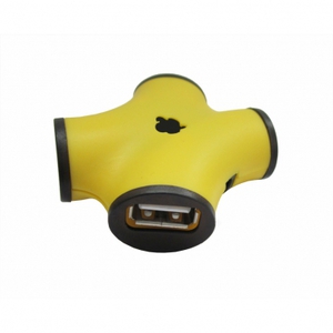 USB-концентратор CBR CH-100 Yellow