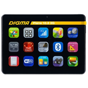 Планшет Digma Plane 10.2 3G Black