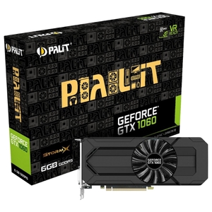 Видеокарта Palit GeForce GTX 1060 StormX 6GB GDDR5 [NE51060015J9-1061F]