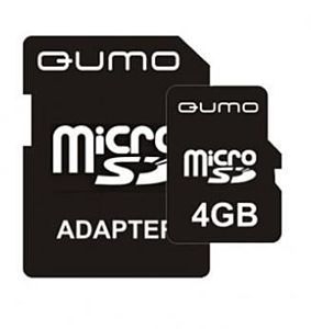 Карта памяти QUMO microSDHC (Class 6) 4 Гб (QM4GMICSDHC6)