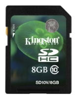 Карта памяти Kingston SDHC (Class 10) 8GB (SD10V/8GB)