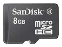 Карта памяти SanDisk microSDHC (Class 4) 8GB (SDSDQM-008G-B35)
